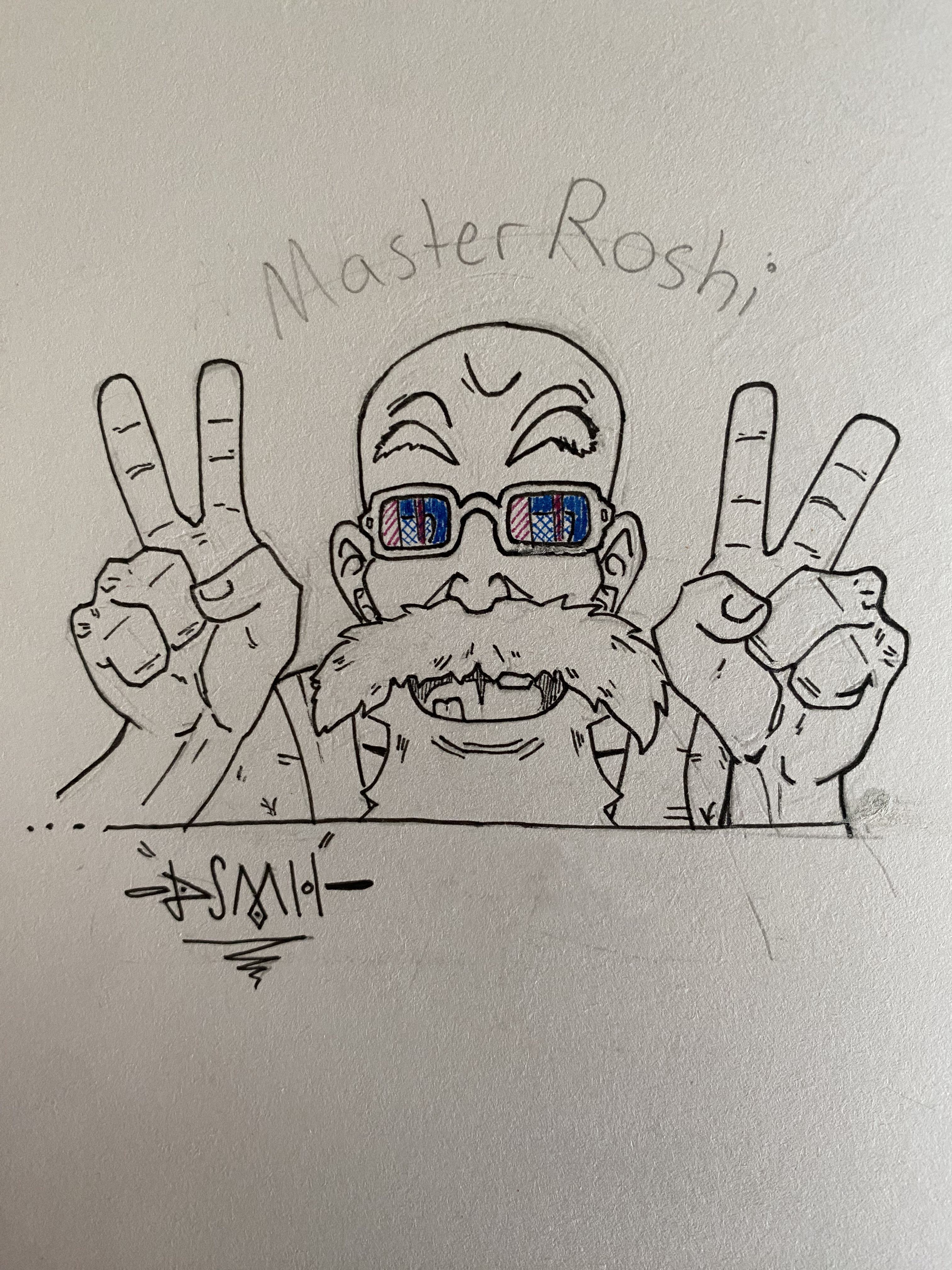 Master Roshi DBZ fan art